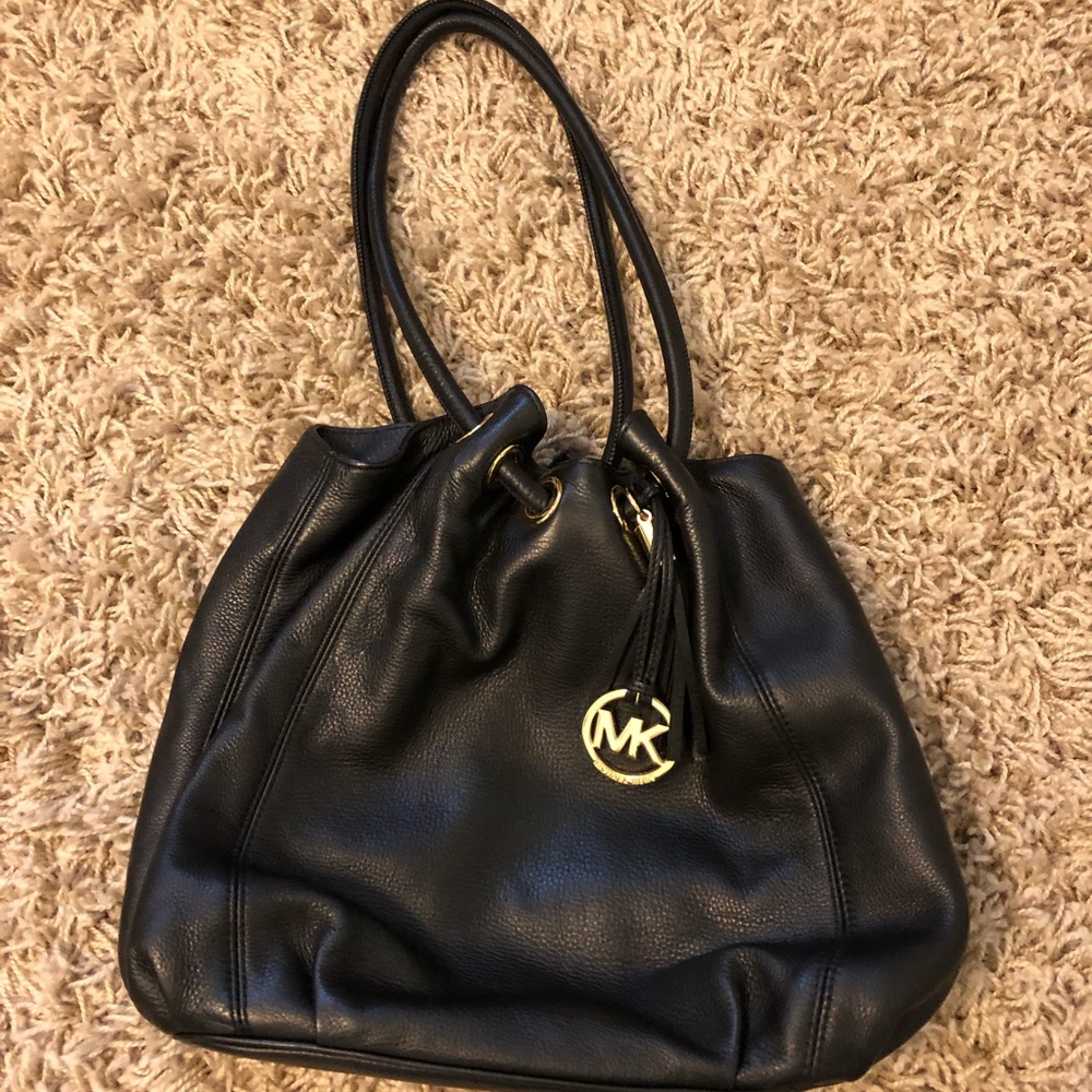 Black Leather Michael Kors bag